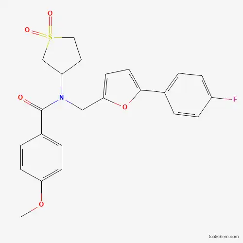 Molecular Structure of 879570-33-9 (N-(1,1-dioxidotetrahydrothiophen-3-yl)-N-{[5-(4-fluorophenyl)furan-2-yl]methyl}-4-methoxybenzamide)