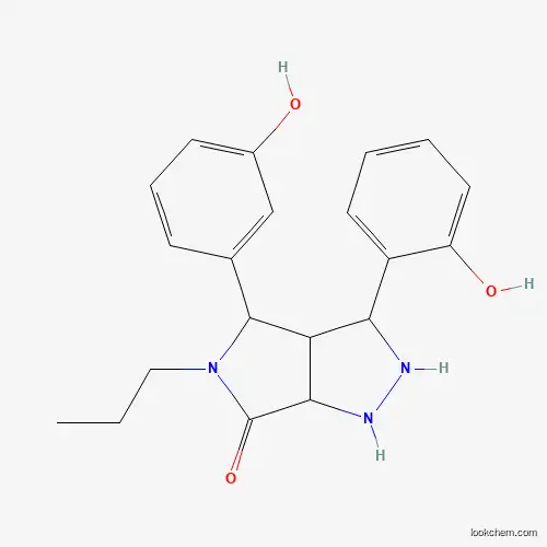 Molecular Structure of 879952-45-1 (3-(2-hydroxyphenyl)-4-(3-hydroxyphenyl)-5-propyl-4,5-dihydropyrrolo[3,4-c]pyrazol-6(2H)-one)