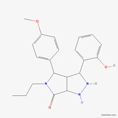 Molecular Structure of 879960-83-5 (3-(2-hydroxyphenyl)-4-(4-methoxyphenyl)-5-propyl-4,5-dihydropyrrolo[3,4-c]pyrazol-6(2H)-one)