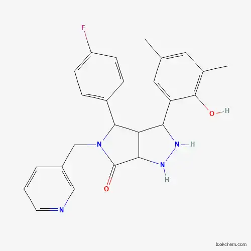 4-(4-fluorophenyl)-3-(2-hydroxy-3,5-dimethylphenyl)-5-(pyridin-3-ylmethyl)-4,5-dihydropyrrolo[3,4-c]pyrazol-6(2H)-one