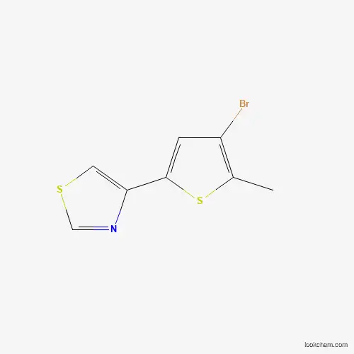 Molecular Structure of 881040-57-9 (4-(4-Bromo-5-methyl-2-thienyl)-1,3-thiazole)