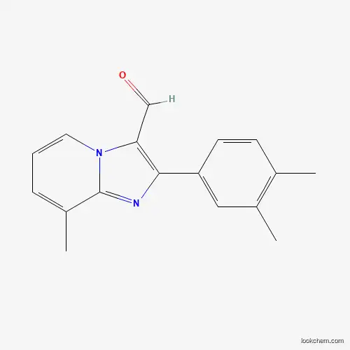 Molecular Structure of 881042-12-2 (2-(3,4-Dimethylphenyl)-8-methylimidazo[1,2-a]pyridine-3-carbaldehyde)
