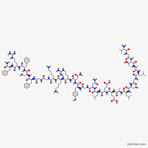 Molecular Structure of 881640-56-8 (H-Val-Gly-Thr-Ala-Leu-Gly-Ser-Leu-Ala-Glu-Glu-Leu-Asn-Gly-Tyr-Asn-Arg-Lys-Lys-Gly-Gly-Phe-Ser-Phe-Arg-Phe-NH2)