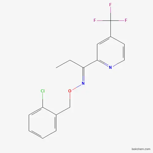 Molecular Structure of 882747-74-2 (1-[4-(trifluoromethyl)-2-pyridinyl]-1-propanone O-(2-chlorobenzyl)oxime)