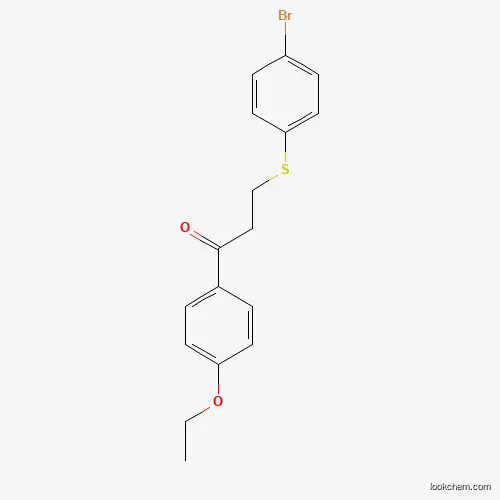 Molecular Structure of 882748-45-0 (3-(4-Bromophenyl)sulfanyl-1-(4-ethoxyphenyl)propan-1-one)