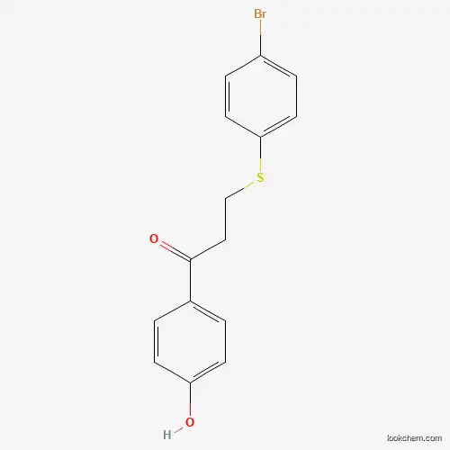 Molecular Structure of 882748-46-1 (3-[(4-Bromophenyl)sulfanyl]-1-(4-hydroxyphenyl)-1-propanone)