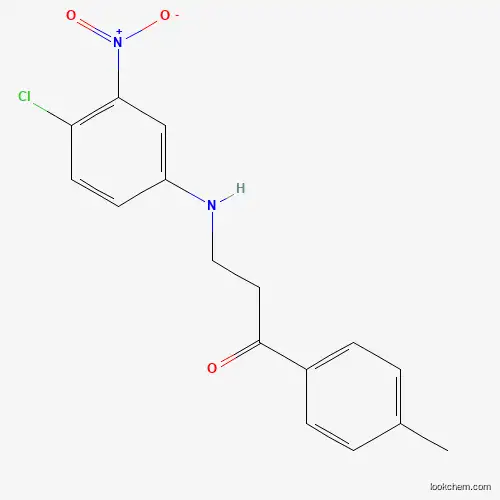 Molecular Structure of 882748-63-2 (3-(4-Chloro-3-nitroanilino)-1-(4-methylphenyl)-1-propanone)