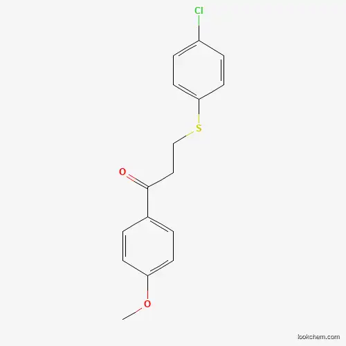 Molecular Structure of 882748-88-1 (3-(4-Chlorophenyl)sulfanyl-1-(4-methoxyphenyl)propan-1-one)