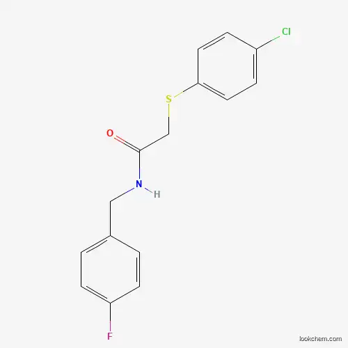 Molecular Structure of 882749-03-3 (2-[(4-chlorophenyl)sulfanyl]-N-(4-fluorobenzyl)acetamide)