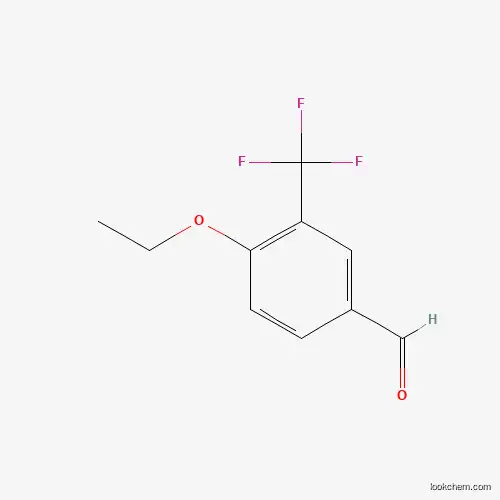 Molecular Structure of 883541-11-5 (4-Ethoxy-3-(trifluoromethyl)benzaldehyde)