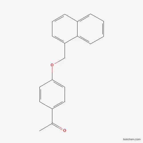 Molecular Structure of 885267-47-0 (1-[4-(1-Naphthylmethoxy)phenyl]-1-ethanone)