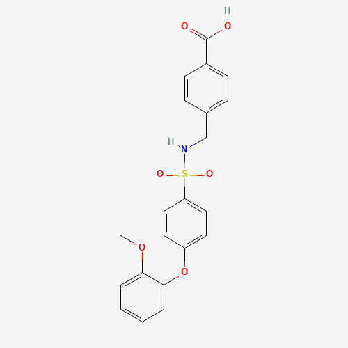 4-[(([4-(2-METHOXYPHENOXY)PHENYL]SULFONYL)AMINO)METHYL]BENZOIC ACID