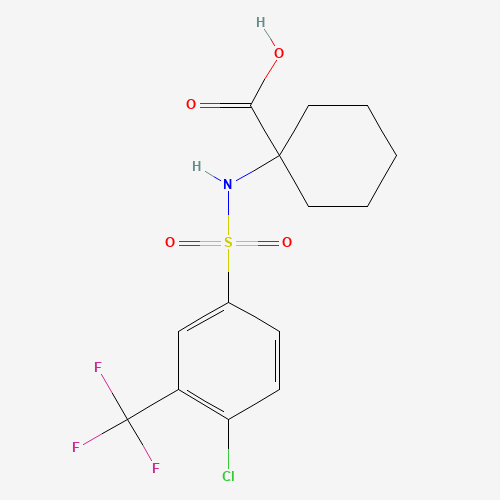 1-(([4-CHLORO-3-(TRIFLUOROMETHYL)PHENYL]SULFONYL)AMINO)CYCLOHEXANECARBOXYLIC ACID