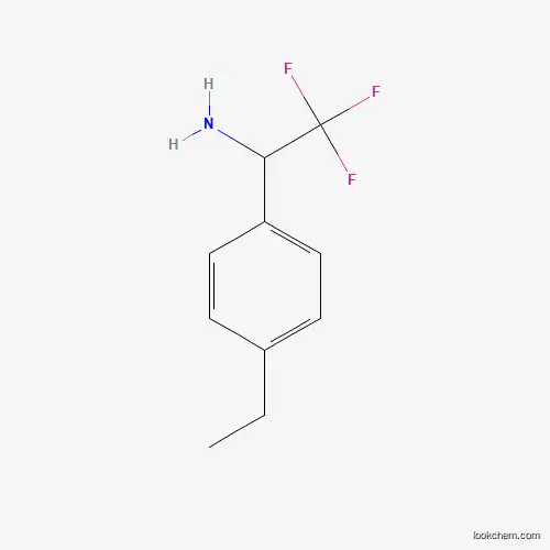 Molecular Structure of 886369-25-1 (1-(4-Ethylphenyl)-2,2,2-trifluoroethylamine)