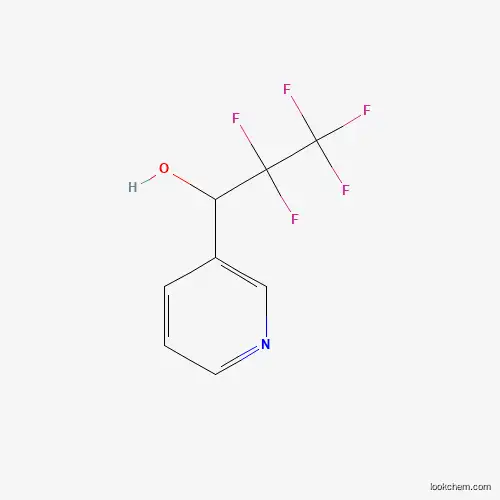 Molecular Structure of 886496-18-0 (2,2,3,3,3-Pentafluoro-1-(pyridine-3-yl)propane-1-ol)