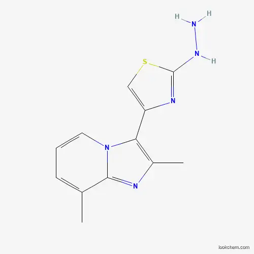 4-(2,8-Dimethylimidazo[1,2-a]pyridin-3-yl)-2-hydrazinylthiazole