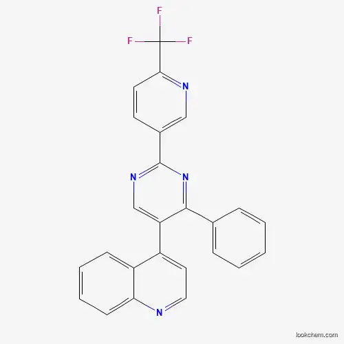 4-[4-PHENYL-2-(6-(TRIFLUOROMETHYL)PYRIDIN-3-YL)PYRIMIDIN-5-YL]QUINOLINE