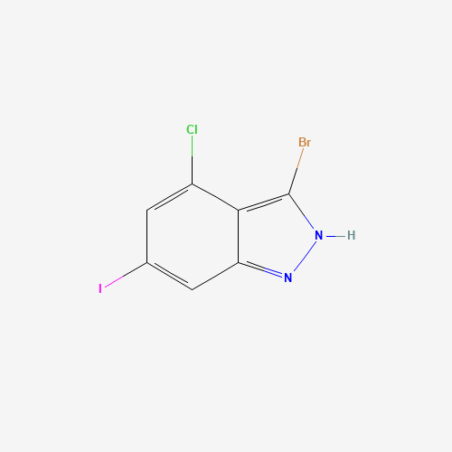 1H-Indazole, 3-bromo-4-chloro-6-iodo-