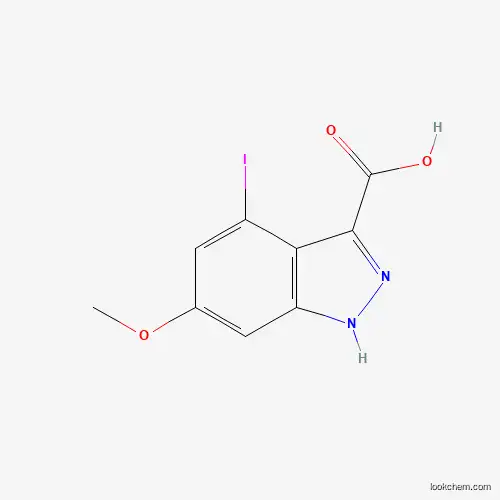 4-Iodo-6-methoxy-3-(1H)indazole carboxylic acid