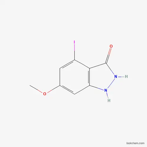 Molecular Structure of 887570-73-2 (3-Hydroxy-4-iodo-6-methoxy-1H-indazole)