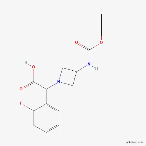 (3-TERT-BUTOXYCARBONYLAMINO-AZETIDIN-1-YL)-(2-FLUORO-PHENYL)-ACETIC ACID