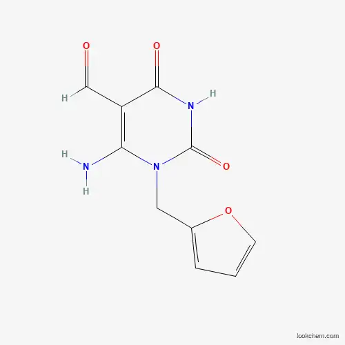 6-Amino-1-(furan-2-ylmethyl)-2,4-dioxo-1,2,3,4-tetrahydropyrimidine-5-carbaldehyde