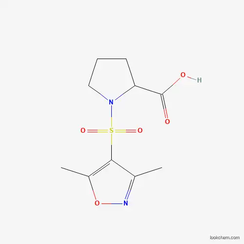 Molecular Structure of 890169-54-7 (1-(3,5-Dimethyl-isoxazole-4-sulfonyl)-pyrrolidine-2-carboxylic acid)