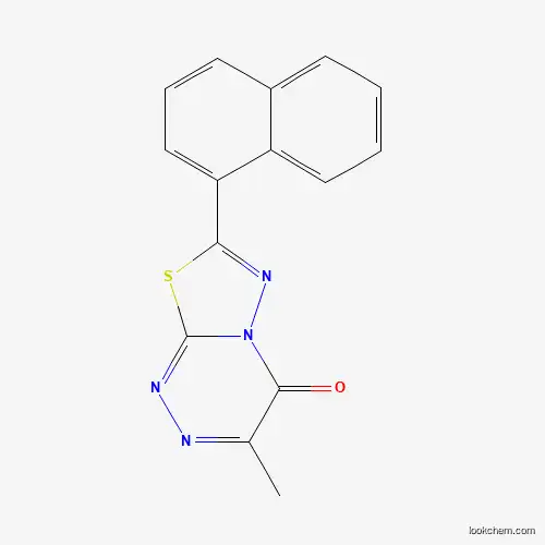 Molecular Structure of 892675-57-9 (3-methyl-7-(1-naphthyl)-4H-[1,3,4]thiadiazolo[2,3-c][1,2,4]triazin-4-one)