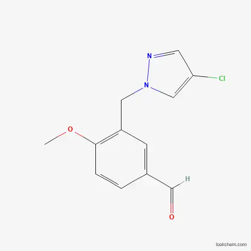 3-(4-CHLORO-PYRAZOL-1-YLMETHYL)-4-METHOXY-BENZALDEHYDE