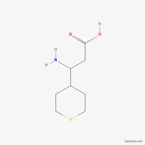 Molecular Structure of 898404-97-2 (3-amino-3-(tetrahydro-2H-thiopyran-4-yl)propanoic acid)