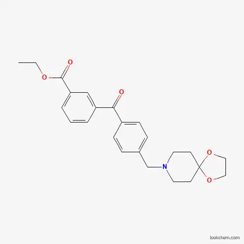 3-CARBOETHOXY-4'-[8-(1,4-DIOXA-8-AZASPIRO[4.5]DECYL)METHYL]BENZOPHENONE