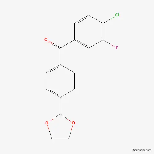 4-CHLORO-4'-(1,3-DIOXOLAN-2-YL)-3-FLUOROBENZOPHENONE