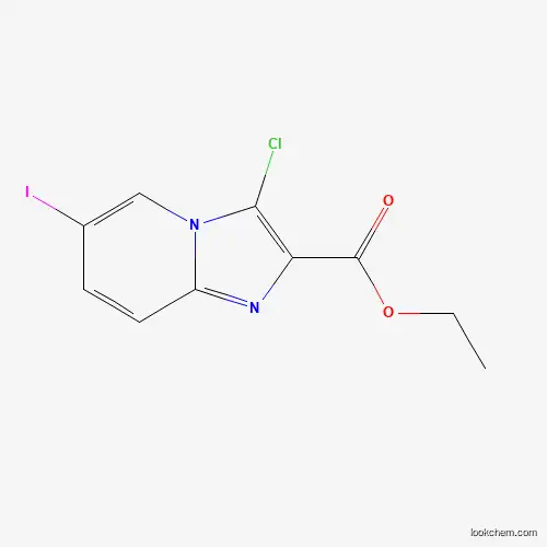 Molecular Structure of 900014-86-0 (Ethyl 3-chloro-6-iodoimidazo[1,2-a]pyridine-2-carboxylate)