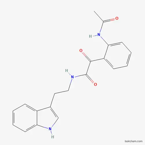 Molecular Structure of 903446-43-5 (2-[2-(acetylamino)phenyl]-N-[2-(1H-indol-3-yl)ethyl]-2-oxoacetamide)