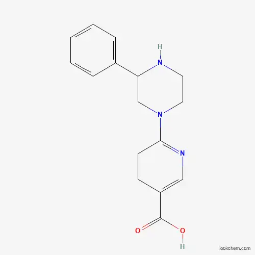 Molecular Structure of 904816-46-2 (6-(3-Phenylpiperazin-1-yl)nicotinic acid)