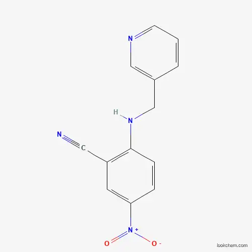 Molecular Structure of 906214-85-5 (5-Nitro-2-[(pyridin-3-ylmethyl)amino]benzonitrile)