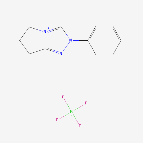 6,7-dihydro-2-phenyl-5H-Pyrrolo[2,1-c]-1,2,4-triazolium  tetrafluoroborate