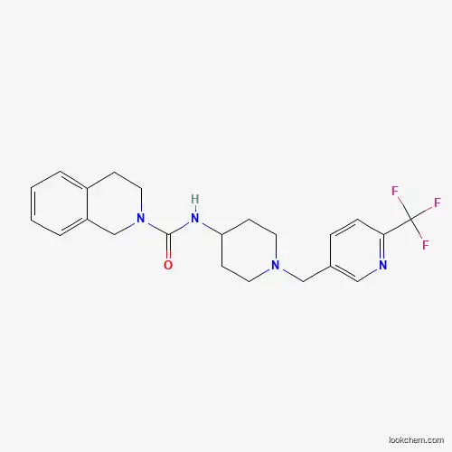 N-(1-([6-(TRIFLUOROMETHYL)PYRIDIN-3-YL]METHYL)PIPERIDIN-4-YL)-3,4-DIHYDROISOQUINOLINE-2(1H)-CARBOXAMIDE