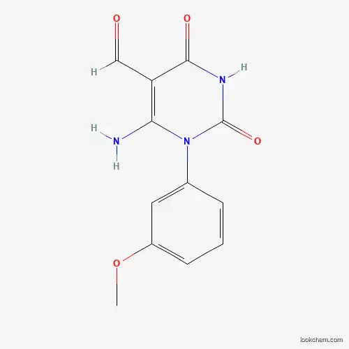 6-Amino-1-(3-methoxyphenyl)-2,4-dioxo-1,2,3,4-tetrahydropyrimidine-5-carbaldehyde