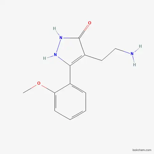 4-(2-AMINOETHYL)-5-(2-METHOXYPHENYL)-1,2-DIHYDRO-3H-PYRAZOL-3-ONE