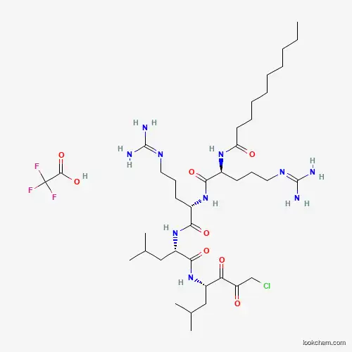 Molecular Structure of 911379-57-2 (decanoyl-Arg-Arg-Leu-Leu-AcCl.TFA)