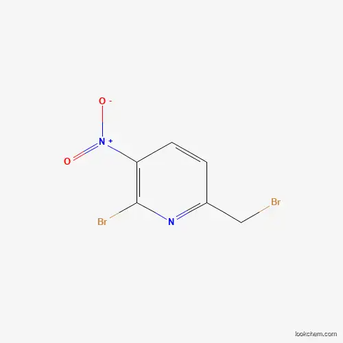Molecular Structure of 914224-02-5 (2-Bromo-6-(bromomethyl)-3-nitropyridine)