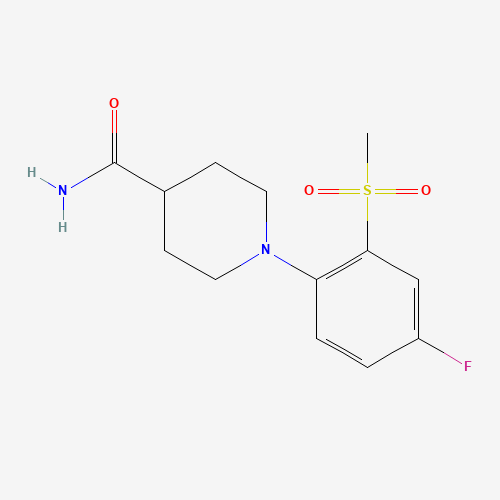 1-[4-FLUORO-2-(METHYLSULFONYL)PHENYL]PIPERIDINE-4-CARBOXAMIDE