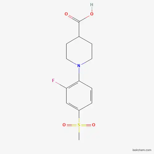 1-[2-FLUORO-4-(METHYLSULFONYL)PHENYL]PIPERIDINE-4-CARBOXYLIC ACID