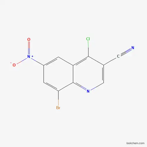 3-Quinolinecarbonitrile, 8-broMo-4-chloro-6-nitro-