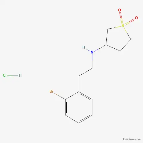 [2-(2-Bromo-phenyl)-ethyl]-(1,1-dioxo-tetrahydrothiophen-3-yl)-amine hydrochloride