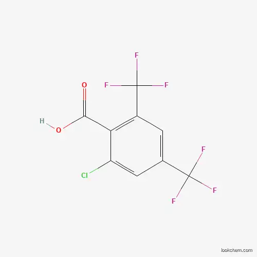 Molecular Structure of 916420-47-8 (2-Chloro-4,6-bis(trifluoromethyl)benzoic acid)