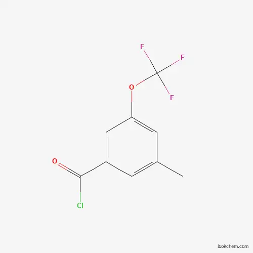 Molecular Structure of 916420-52-5 (3-Methyl-5-(trifluoromethoxy)benzoyl chloride)