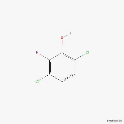 Molecular Structure of 916420-67-2 (3,6-Dichloro-2-fluorophenol)