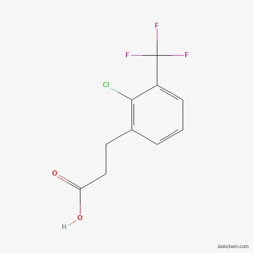 Molecular Structure of 916420-76-3 (3-[2-Chloro-3-(trifluoromethyl)phenyl]propionic acid)
